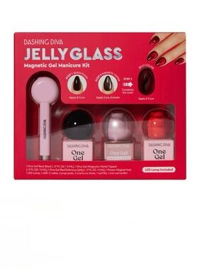💜 Dashing Diva Jelly Glass Magnetic Gel Manicure Kit - NWT